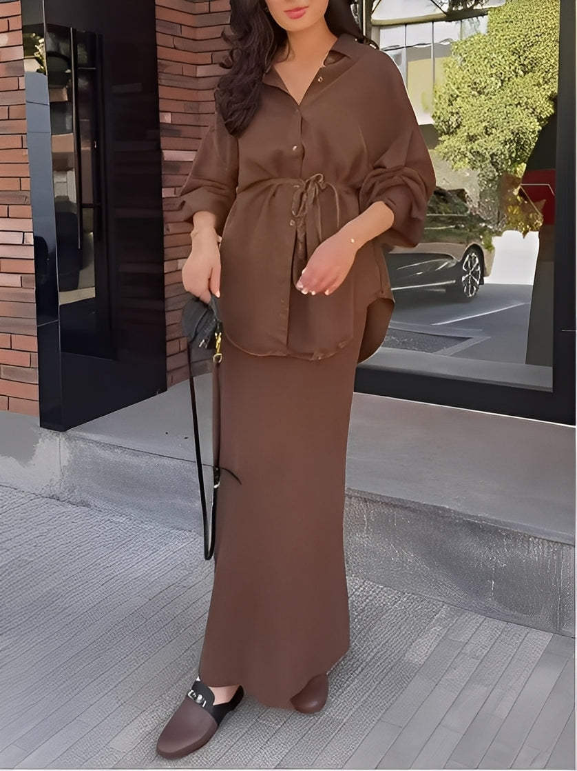 Noelle™ | Long-Sleeved Tie-Drawstring